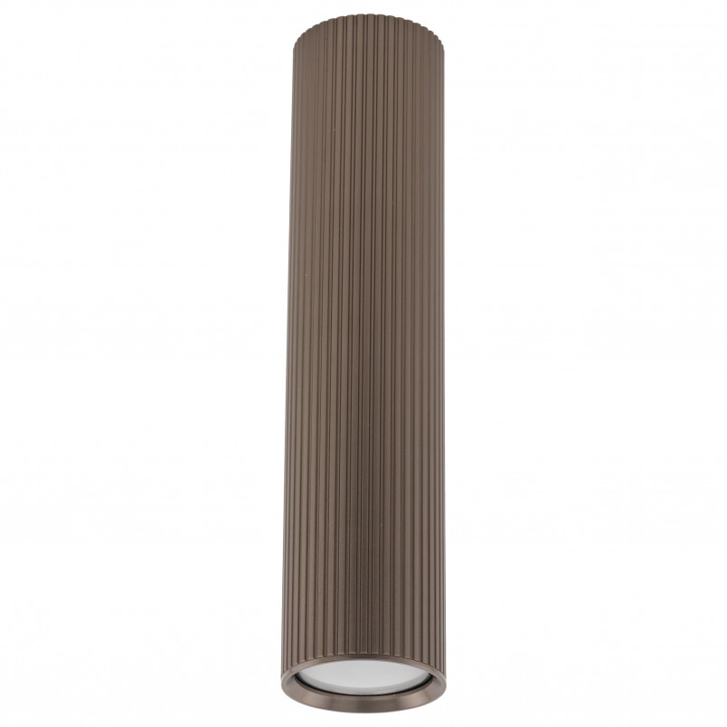 Lampa spot tuba ryflowana Tune - TK Lighting | Brązowa