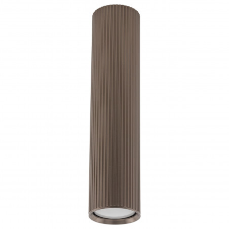 Lampa spot tuba ryflowana Tune - TK Lighting | Brązowa