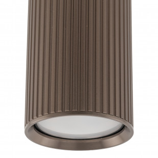 Lampa spot tuba ryflowana Tune - TK Lighting | Brązowa
