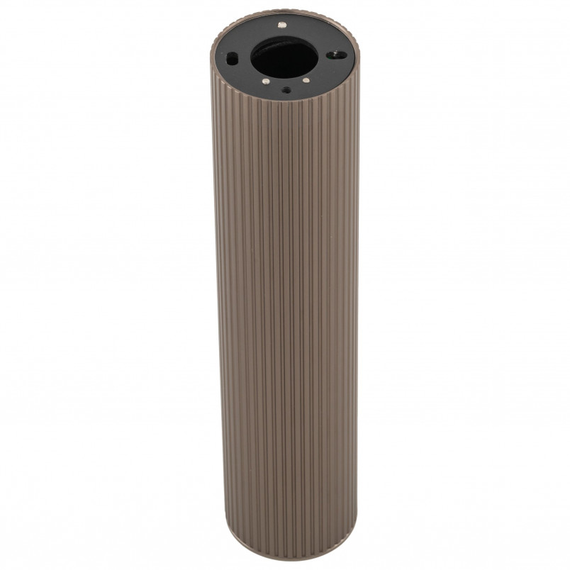 Lampa spot tuba ryflowana Tune - TK Lighting | Brązowa