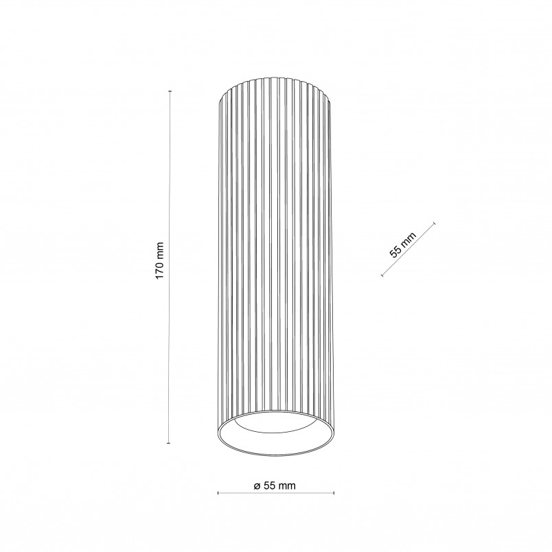Lampa spot Tune czarna TK Lighting | Nowoczesny design