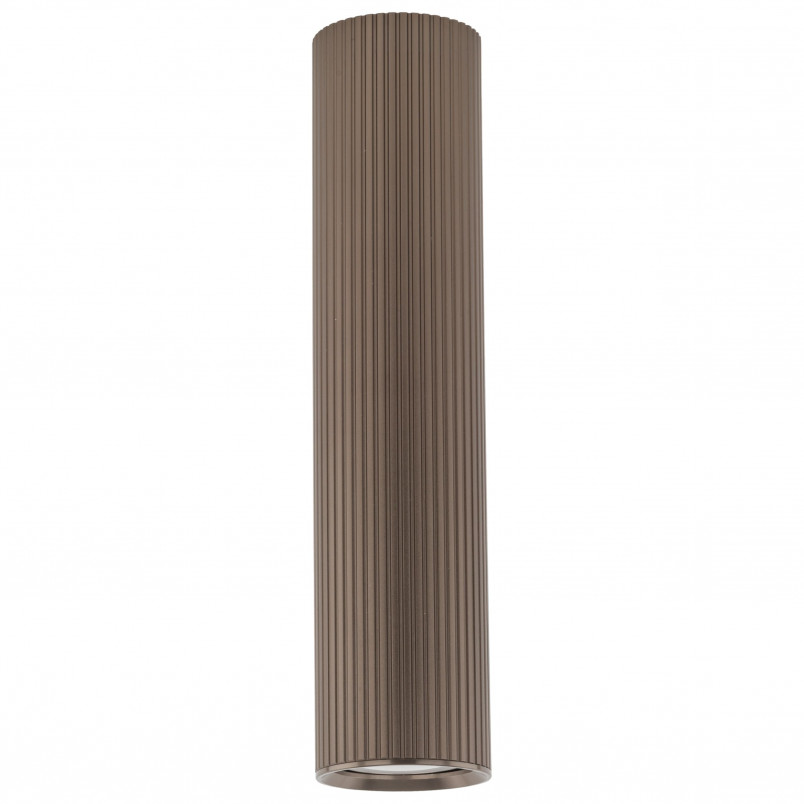 Lampa spot tuba ryflowana Tune - TK Lighting | Brązowa