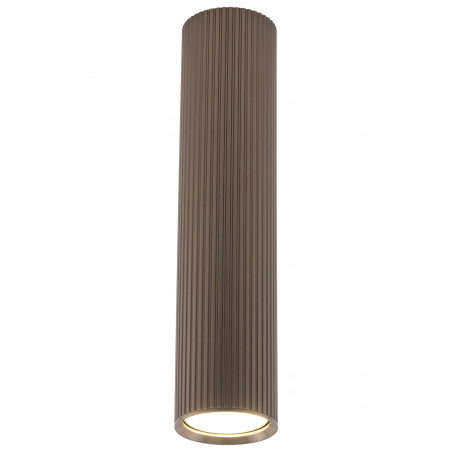 Lampa spot tuba ryflowana Tune - TK Lighting | Brązowa