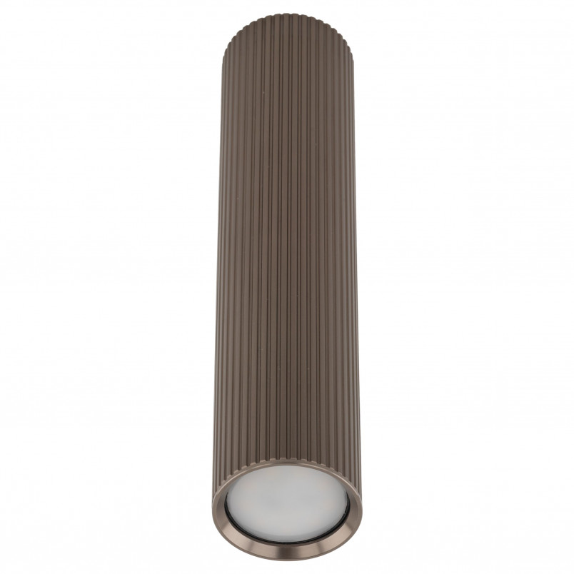 Lampa spot tuba ryflowana Tune - TK Lighting | Brązowa
