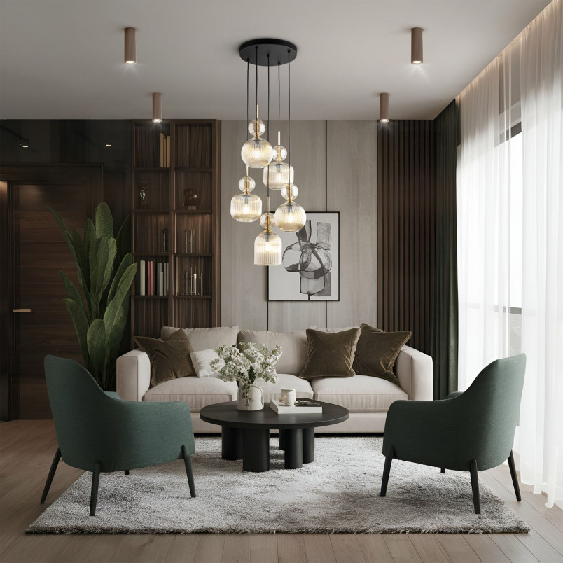 Lampa spot Tune brązowa TK Lighting | Nowoczesny design
