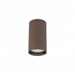Lampa spot tuba ryflowana Tune - TK Lighting | Brązowa