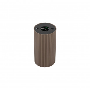 Lampa spot tuba ryflowana Tune - TK Lighting | Brązowa