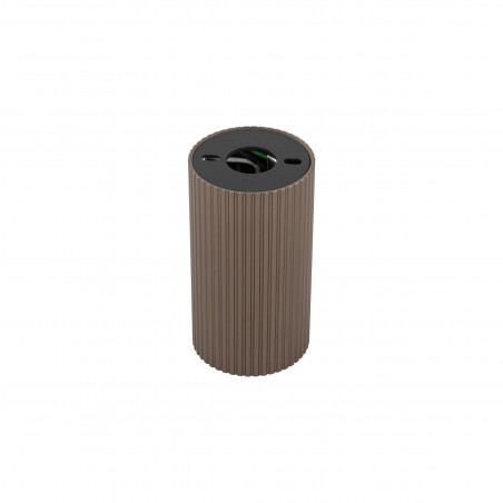 Lampa spot tuba ryflowana Tune - TK Lighting | Brązowa