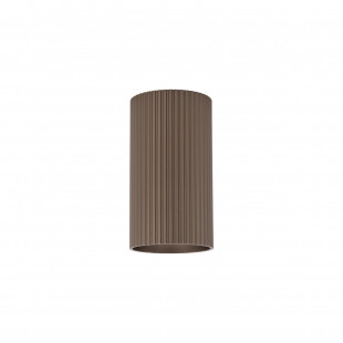 Lampa spot tuba ryflowana Tune - TK Lighting | Brązowa