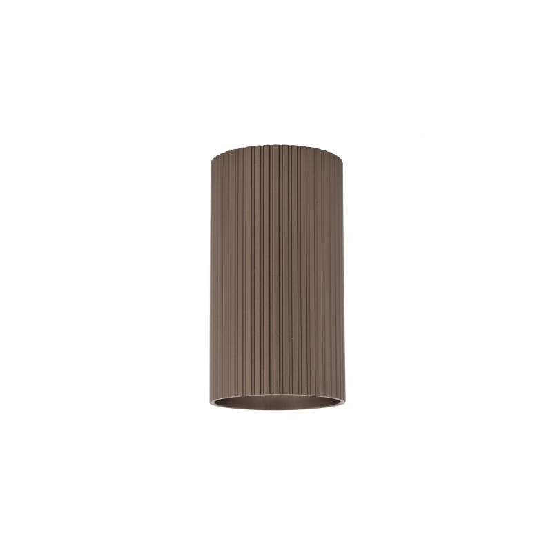 Lampa spot tuba ryflowana Tune - TK Lighting | Brązowa
