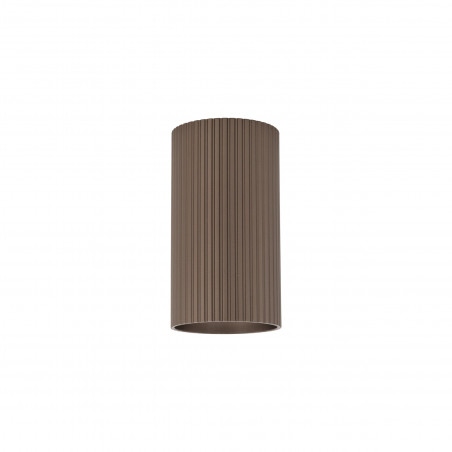 Lampa spot tuba ryflowana Tune - TK Lighting | Brązowa