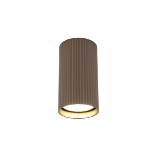 Lampa spot tuba ryflowana Tune - TK Lighting | Brązowa