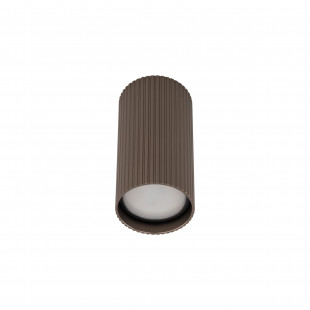 Lampa spot tuba ryflowana Tune - TK Lighting | Brązowa