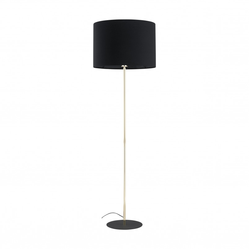 Lampa podłogowa Umberto | Czarna i złota | TK Lighting