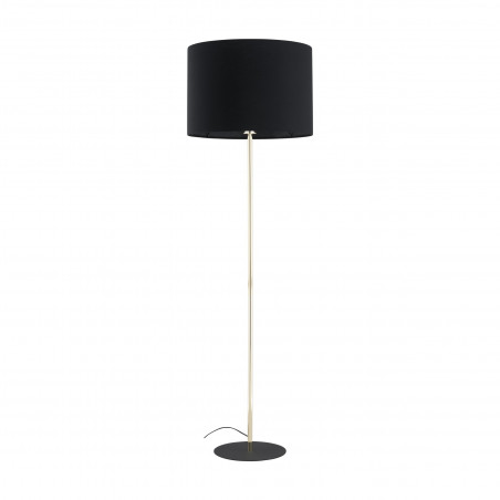 Lampa podłogowa Umberto | Czarna i złota | TK Lighting