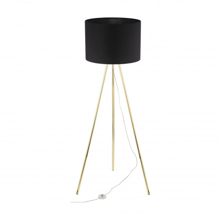 Lampa Umberto | Złoty Trójnóg, Czarny Abażur | TK Lighting