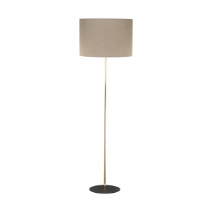 Lampa podłogowa z abażurem Umberto 160cm len / złoty TK Lighting