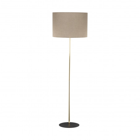 Lampa podłogowa Umberto | Len/Złoto | TK Lighting