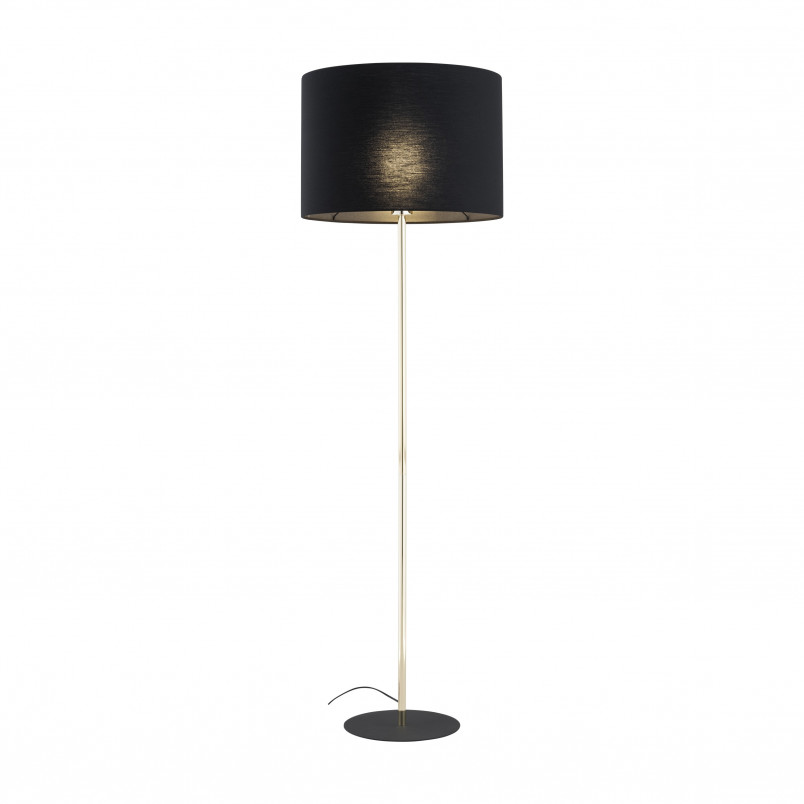 Lampa podłogowa Umberto | Czarna i złota | TK Lighting