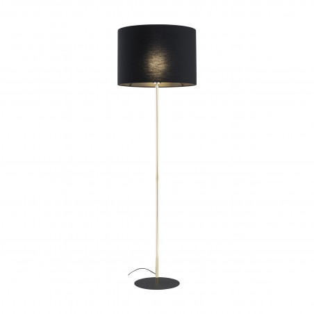 Lampa podłogowa Umberto | Czarna i złota | TK Lighting