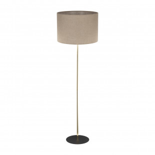 Lampa podłogowa Umberto | Len/Złoto | TK Lighting