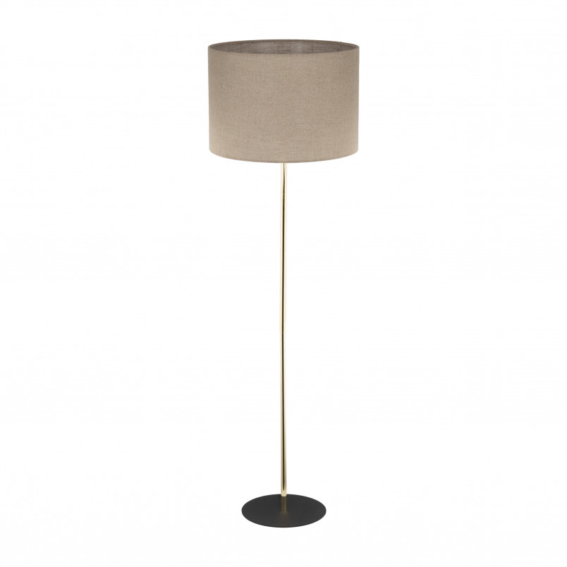 Lampa podłogowa Umberto | Len/Złoto | TK Lighting