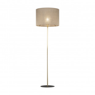 Lampa podłogowa Umberto | Len/Złoto | TK Lighting