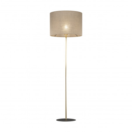 Lampa podłogowa Umberto | Len/Złoto | TK Lighting