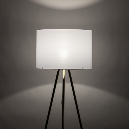 Lampa Umberto 160cm - Złoty Trójnóg, Biały Abażur | TK Lighting