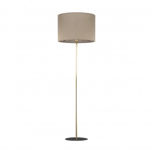 Lampa podłogowa Umberto | Len/Złoto | TK Lighting