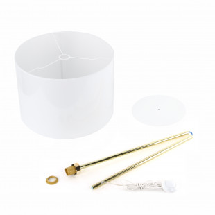 Lampa podłogowa biało-złota Umberto 160cm | TK Lighting