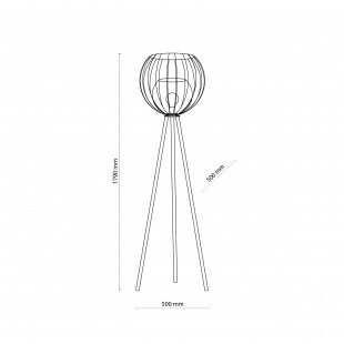 Lampa podłogowa czarna Universo | TK Lighting - Kup online