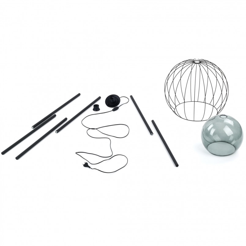 Lampa podłogowa czarna Universo | TK Lighting - Kup online