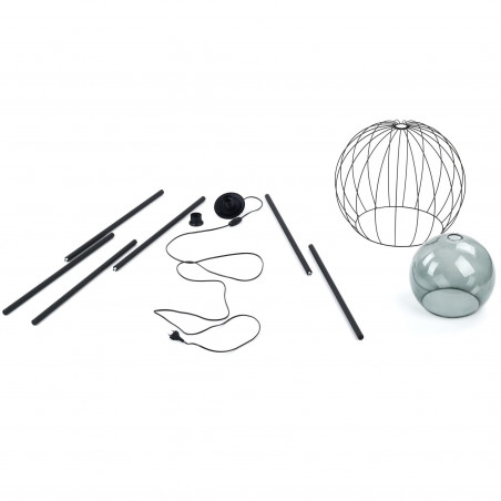 Lampa podłogowa czarna Universo | TK Lighting - Kup online