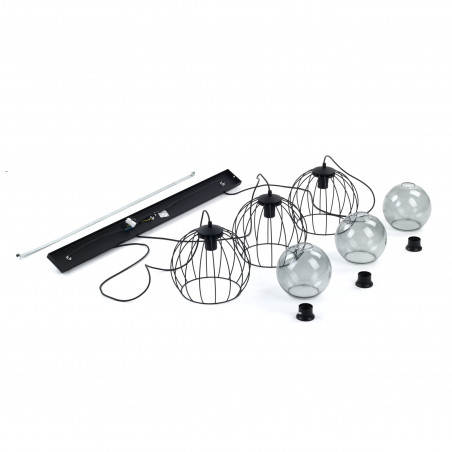 Lampa wisząca Universo czarna TK Lighting - nowoczesny design