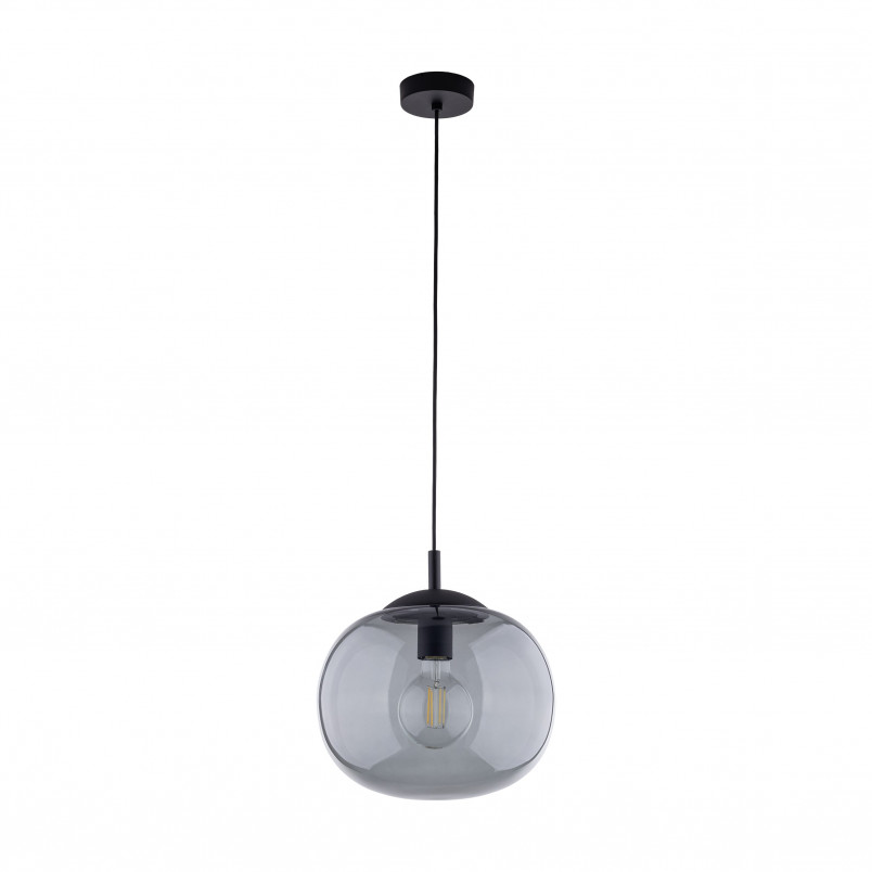 Lampa wisząca szklana Vibe - TK Lighting | Grafitowa, 30cm