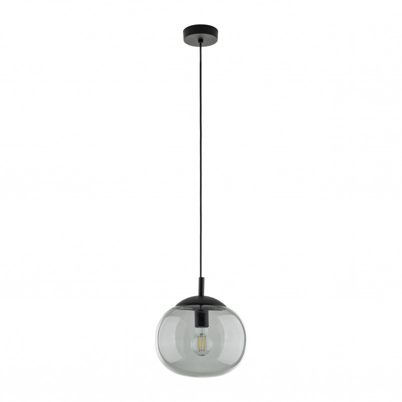 Lampa Wisząca Szklana Vibe - TK Lighting | Grafitowa, 25cm