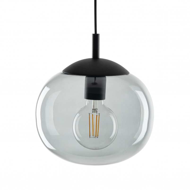 Lampa wisząca Vibe - grafitowa, szklana - TK Lighting