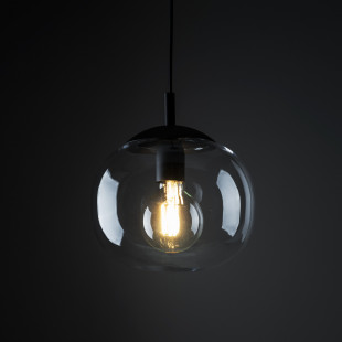 Lampa Wisząca Szklana Vibe - TK Lighting | Grafitowa, 25cm