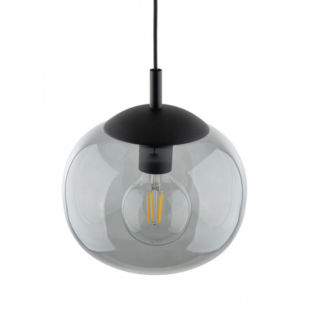Lampa Wisząca Szklana Vibe - TK Lighting | Grafitowa, 25cm