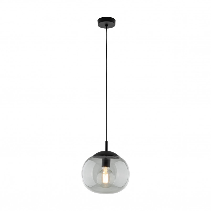 Lampa Wisząca Szklana Vibe - TK Lighting | Grafitowa, 25cm