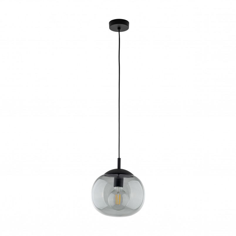 Lampa Wisząca Szklana Vibe - TK Lighting | Grafitowa, 25cm