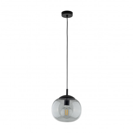 Lampa Wisząca Szklana Vibe - TK Lighting | Grafitowa, 25cm