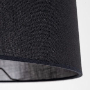 Lampa podłogowa czarna na trójnogu drewnianym | TK Lighting