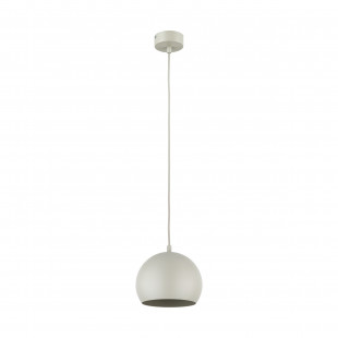 Lampa wisząca Zoe - beżowa kula metalowa | TK Lighting