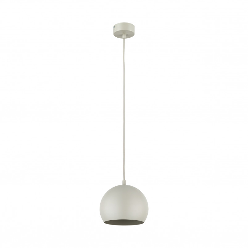 Lampa wisząca Zoe - beżowa kula metalowa | TK Lighting