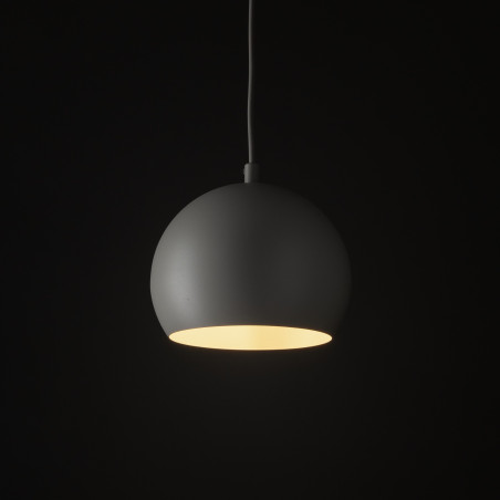 Lampa wisząca Zoe - beżowa kula metalowa | TK Lighting