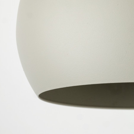 Lampa wisząca Zoe - beżowa kula metalowa | TK Lighting