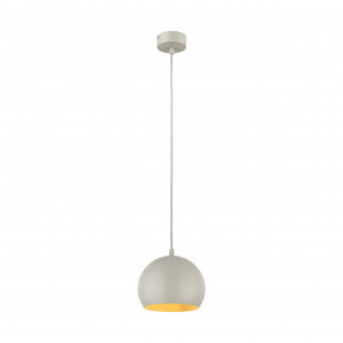 Lampa wisząca Zoe - beżowa kula metalowa | TK Lighting