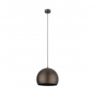 Lampa wisząca Zoe - Brązowa kula metalowa | TK Lighting